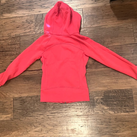 Red Lululemon Scuba Full-Zip Hoodie in size 2. - Picture 3 of 3
